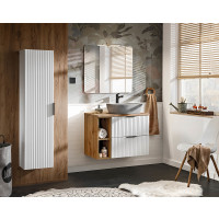 Badezimmer Hochschrank Blanchette | 1-türig 140cm hoch 