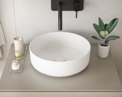Aufsatz-Waschbecken Bath-O-Line 36x36cm | Keramik rund |...