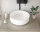 Aufsatz-Waschbecken Bath-O-Line 36x36cm | Keramik rund | weiß