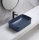 Badezimmer Waschplatz VITTAVLA 140cm | Aufsatzbecken blau | matt-weiß