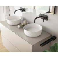 Aufsatz-Waschbecken Bath-O-Line 36x36cm | mit Rautenmuster |