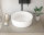 Aufsatz-Waschbecken Bath-O-Line 36x36cm | mit Rautenmuster | weiß