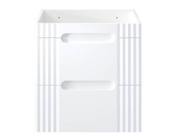 Badezimmer Stand-Waschplatz Frasciati 60cm | Waschbecken | weiß-eiche