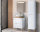 Badezimmer Waschplatz Frasciati 60cm | Einbau-Waschbecken | weiß-eiche