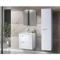 Badezimmer Stand-Hochschrank FRASCIATI | 2-türig 160cm 