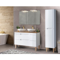 Badezimmer Stand-Hochschrank FRASCIATI | 2-türig 160cm 