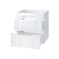 Badezimmer Set 3-teilig Frasciati 60cm | Aufsatzbecken | wei