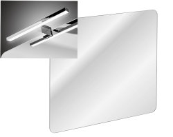Badezimmer Set 3-teilig Frasciati 80cm | Aufsatz-Waschbecken | weiß-eiche
