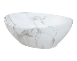 Aufsatz-Waschbecken 40cm marmoriert | Keramik Schale |...