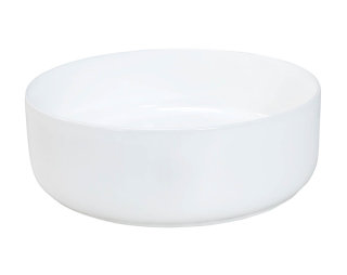 Aufsatz-Waschbecken 36x36cm rund | Schale Keramik | weiß