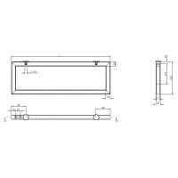 Qualitäts Waschtischkonsole Bath-O-Line | 490mm 1 Paar 