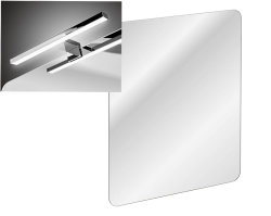 Badezimmer Set 2-teilig Blanchette 60cm | Keramikbecken | weiß-eiche