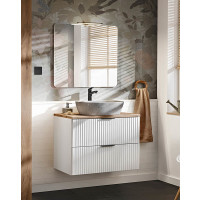Badezimmer Set 2-teilig Blanchette 80cm | Keramikbecken |...