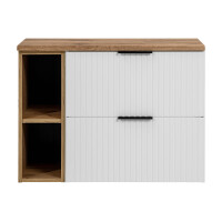 Badezimmer Set 2-teilig Blanchette 80cm | Becken & Regal