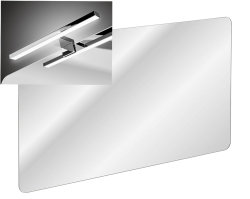 Badezimmer Set 3-teilig Blanchette 120cm | Doppelbecken | weiß-eiche