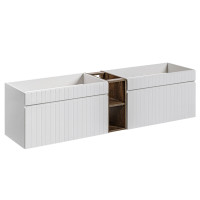 Badezimmer VITTAVLA 180cm Set 4-tlg. | Aufsatzbecken gr&uuml