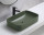 Badezimmer VITTAVLA 180cm Set 4-tlg. | Aufsatzbecken grün | matt-weiß