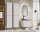 Badezimmer VITTAVLA 60cm Set 4-tlg. | mit Aufsatzbecken | matt-weiß
