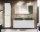 Badezimmer VITTAVLA 120cm Set 3-tlg. | Aufsatzbecken grün | matt-weiß