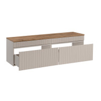 Badezimmer KARATA 160cm Set 2-tlg. | mit Aufsatzbecken | kas