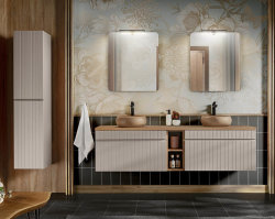 Badezimmer Waschplatz KARATA 60cm | zum Unterbau | kaschmir grey