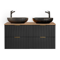 Bad Doppelwaschplatz Blackened 120cm | 2 gallery