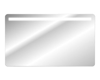 Badezimmer Spiegel 120 x 70cm | mit integrierter LED-Beleuchtung | randlos