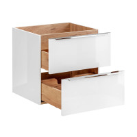 Bad Doppel-Waschplatz CAPRI 120cm | 2x Aufsatzbecken | wei&s
