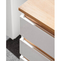 Badezimmer Waschtisch PLATINUM 94cm | zum Unterbau | weiss-e