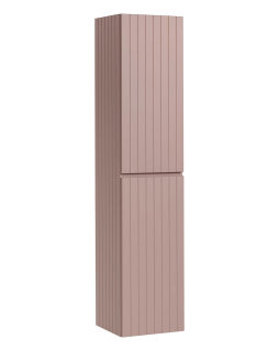 Badezimmer Hochschrank ROSINA | 2-türig 160cm hoch | rosé weiß