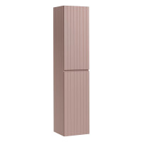 Badezimmer Hochschrank ROSINA | 2-türig 160cm hoch | rosé weiß