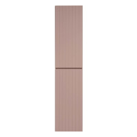 Badezimmer Hochschrank ROSINA | 2-türig 160cm hoch | rosé weiß