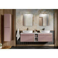 Badezimmer Hochschrank ROSINA | 2-türig 160cm hoch | ro