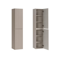 Badezimmer Hochschrank KARATA | 2-türig 160cm hoch | kaschmir grey