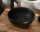 Aufsatz-Waschbecken 32 x 32xm rund | Schale Keramik | schwarz-matt