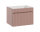Badezimmer Waschplatz ROSINA 60cm | zum Unterbau inkl. Oberplatte | rosé-weiß