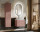 Badezimmer Waschplatz ROSINA 60cm | zum Unterbau inkl. Oberplatte | rosé-weiß