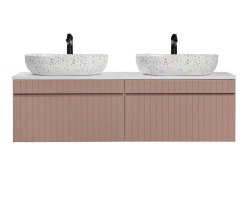 Badezimmer Waschplatz ROSINA 160cm | mit marmorierten...
