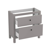 Badezimmer Stand-Waschplatz DUNWICH 80cm | mit Einbaubecken 