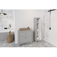 Badezimmer Stand-Waschplatz DUNWICH 80cm | mit Einbaubecken 