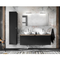 Badezimmer NOIRETTE 160cm Set 3-tlg | Aufsatzbecken |...