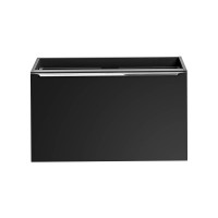 Badezimmer NOIRETTE 160cm Set 3-tlg | Aufsatzbecken | schwar