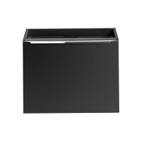 Badezimmer NOIRETTE 140cm Set 4-tlg | Aufsatzbecken | schwar