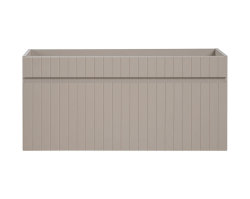 Badezimmer Waschplatz KARATA 100cm | Einbaubecken weiß | kaschmir grey