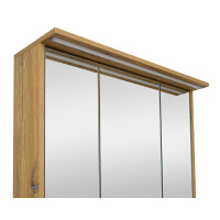 Badezimmer Set 3-teilig FELTON 75cm | mit Midischrank | Zink