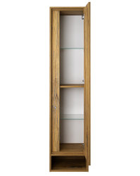 Badezimmer Set 4-teilig FELTON 60cm | inkl. Einsatz-Waschbecken weiß | Zink-Eiche