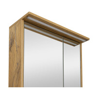 Badezimmer Set 3-teilig FELTON 60cm | mit Midischrank | Zink