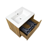 Badezimmer Set 2-teilig FELTON 60cm | mit LED Spiegelschrank