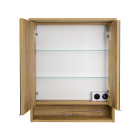 Badezimmer Set 2-teilig FELTON 60cm | mit LED Spiegelschrank