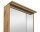Badezimmer Set 2-teilig FELTON 60cm | mit LED Spiegelschrank | Zink-Eiche